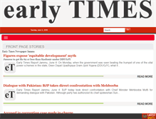 Tablet Screenshot of earlytimesnews.com